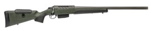 Tikka T3x Super Varmint .223 Rem 23.7 in Tungsten Cerakote with green Roughtech synthetic stock