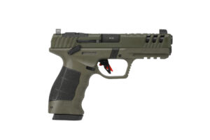 SAR SAR9 Gen3 9mm 4.4 inch OD Green pistol with night sights