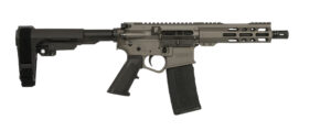Wise Arms WA-15B 5.56 NATO AR-style pistol with 7.5 inch Tungsten Cerakote finish and SBA3 brace