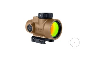 Trijicon MRO SD 2200326 1x25mm 2 MOA red dot optic in coyote with low mount