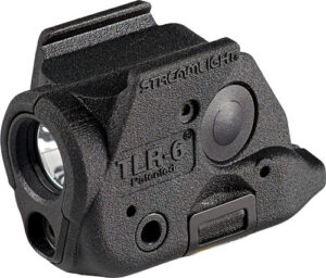 Streamlight TLR-6 weapon light with red laser for Glock 43X/48, black finish