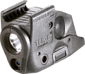 Streamlight TLR-6 rail mount 100 lumen white LED with red laser, black finish