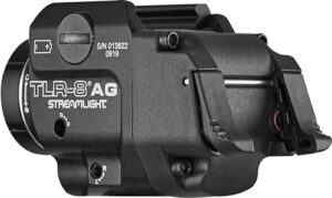 Streamlight TLR-8A G Flex weapon light with green laser, black anodized finish
