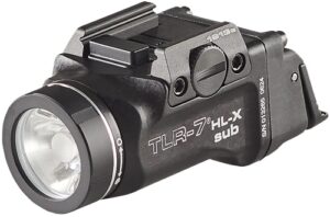 Streamlight TLR-7 HL-X Sub USB 1000 lumens black rail-mounted weapon light