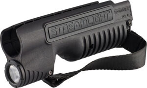 Streamlight TL-Racker shotgun forend light in black, fits Mossberg 590 Shockwave, 1000 lumens