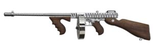 Auto-Ordnance Thompson 1927A-1 Deluxe .45 ACP 16.50-inch tiger-stripe chrome with walnut stock