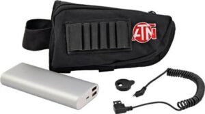 ATN ACMUBAT160 20,000 mAh extended battery pack with buttstock pouch