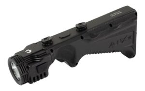 Viridian 4LUX 2K angled foregrip with integrated rechargeable LED weapon light, black