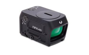 Viridian RFX45 closed-emitter green dot reflex sight, 24mm objective, ACRO footprint