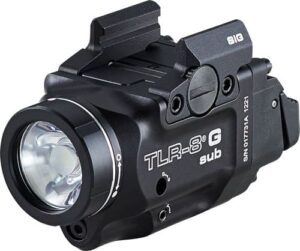 Streamlight TLR-8 G Sub compact weapon light with green laser - black
