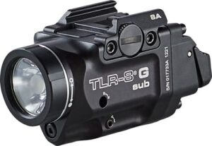 Streamlight TLR-8 G Sub weapon-mounted light with green laser for Springfield Hellcat