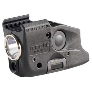 Streamlight TLR-6 HL 300-lumen weapon light with red laser for Glock rail, black finish