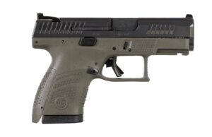 CZ P-10S sub-compact 9mm pistol in OD Green with 3.5 inch barrel and tritium night sights