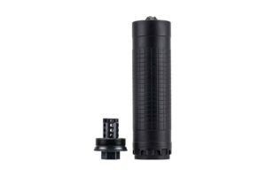 IWI IWS6 6mm black suppressor with 1/2x28 HUB-T mount