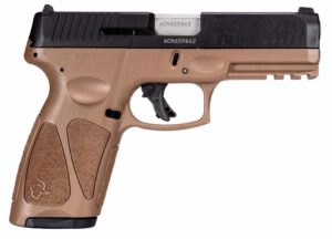 Taurus G3 9mm pistol black slide brown polymer frame 4-inch barrel
