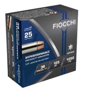 Fiocchi Extrema 38 Special +P FI38XTPP25 125 gr Jacketed Hollow Point 25 Rounds