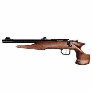 Keystone Chipmunk Hunter single-shot .22 pistol blued barrel walnut grip drilled and tapped