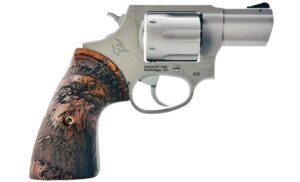 Taurus 605 2-inch matte stainless revolver with custom eagle wood grips