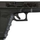 Glock 17 Gen4 9mm Black DLC scroll engraved pistol with three magazines