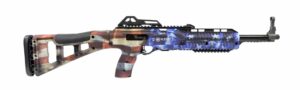 Hi-Point 995TSFLG 9mm carbine with Grand Union Flag polymer stock and adjustable sights