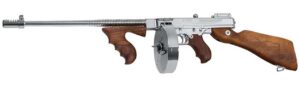 Auto-Ordnance AO 1927A-1 .45 ACP semi-auto rifle with hard chrome finish and 50-round drum