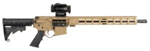 APF Guardian 5.56 FDE 16-inch M-LOK rifle with optic