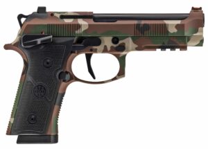 Beretta 92XI 9mm 4.7-inch BDU Camo Cerakote pistol right-side view