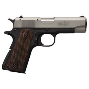 Browning 1911-22 A1 .22 LR 4.25 inch stainless barrel gray anodized slide matte black alloy frame walnut grips