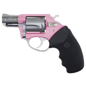 Charter Arms Pink Lady .32 H&R 2-inch pink and stainless revolver with black rubber grips