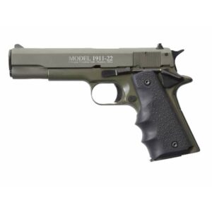 Chiappa 1911-22 22LR 5-inch OD Green with Hogue rubber grips