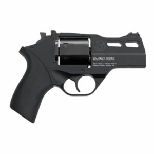 Chiappa Rhino 30SAR 3-inch .357 Magnum revolver with black rubber grip and fiber optic sights