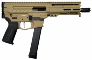 CMMG DISSENT MkGs 6.5 Coyote Tan 9mm pistol side view