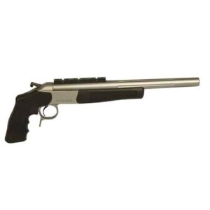 CVA Scout V2 LR pistol side view with 14-inch stainless steel threaded barrel in .243 Win