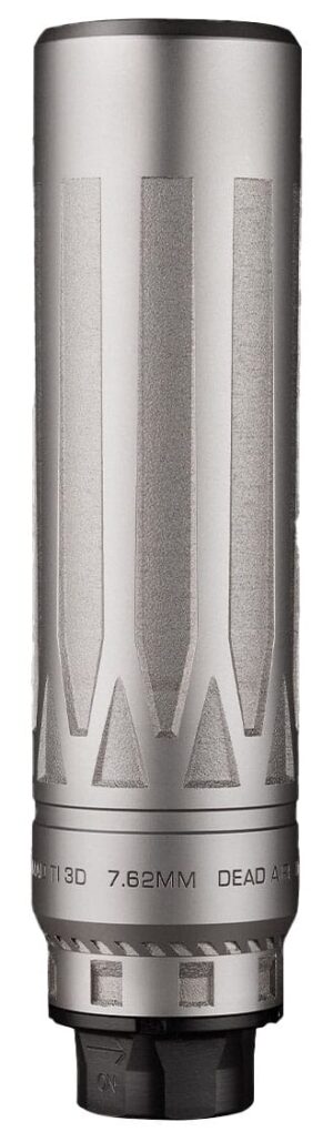 Dead Air Nomad-Ti XC 7.62mm titanium suppressor silver direct thread 5/8-24