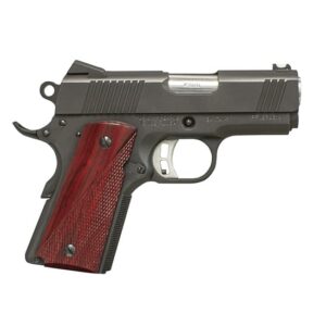 Fusion Firearms 1911 Bantam-R 9mm 3-inch blued pistol with red cocobolo grips