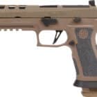SIG Sauer P320 X5 DH3 9mm 5in Coyote Tan pistol side view