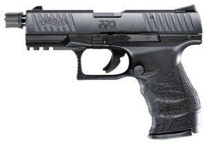 Walther PPQ M2 Tactical .22 LR black polymer frame threaded barrel adapter 12-round