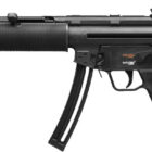 HK MP5 .22 LR rifle 16.1 inch barrel 25rd black retractable stock faux suppressor