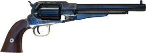 Cimarron Angel Eyes 1858 8in blued octagon barrel revolver with walnut grips