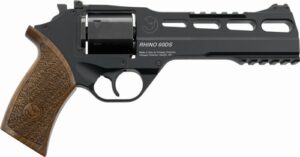 Chiappa Rhino 60SA 9mm 6-inch revolver with walnut grips and black finish