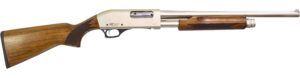 GForce Arms GF3P pump-action 12 gauge shotgun with Turkish walnut stock and nickel Cerakote finish
