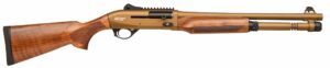 GForce Arms Gatlander 12 gauge semi-auto shotgun Walnut and Bronze right-side