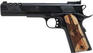 Iver Johnson Eagle XL 10mm 6-inch ported 1911 pistol with diamondwood walnut grips