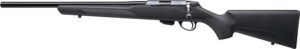 Tikka T1x left-hand .17 HMR rifle 16in blued barrel black synthetic stock