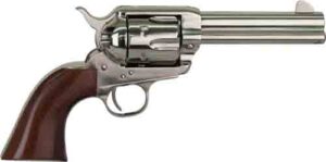 Cimarron Pistolero .45 Long Colt 4.75 inch nickel revolver with walnut grips