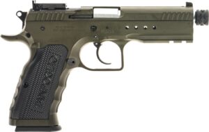 Tanfoglio Defiant Tactical Pro 9mm stainless steel pistol, threaded barrel, optic-ready slide