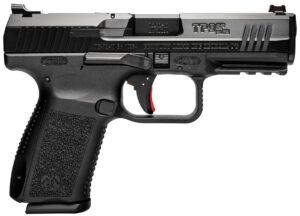 Canik TP9SF Elite 9mm pistol black Warren fiber optic sights two 15-round magazines