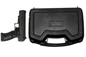 Hi-Point JHP .45 ACP pistol in black with included hard case