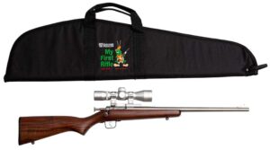 Davey Crickett KSA2238BSC .22 single-shot rifle with walnut stock and 4x32 scope