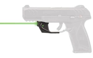 Viridian E-Series green laser sight for Ruger Security 9 mounted on trigger guard